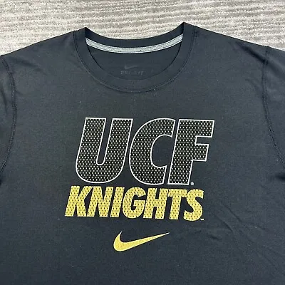 UCF Knights Nike Shirt Mens Large Black Gold Collegiate Football Casual • $17.25