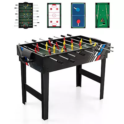 4-in-1 Multi Game Table 49  Combo Game Set W/Soccer Billiards For Home Play Room • $168.99