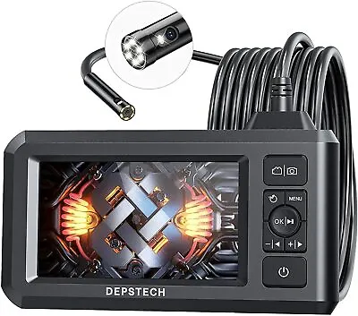 £69.99 • Buy DEPSTECH Dual Lens Endoscope Inspection Camera With 4.3  Screen Borescope IP67
