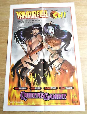 1998 Harris Vampirella V SHI  Queen's Gambit  Promo Print Ad W/15 X22  Poster • $24.99