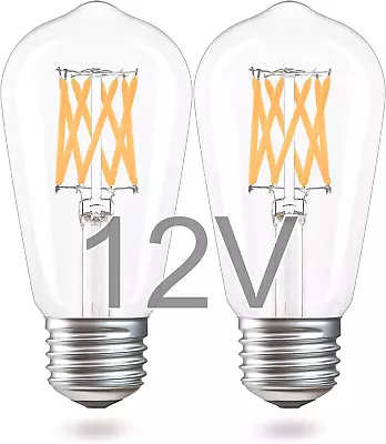 12V LED Light Bulb 80 Watt Equivalent E26 8W 800Lm 24V DC Low Voltage Edison • $23.94