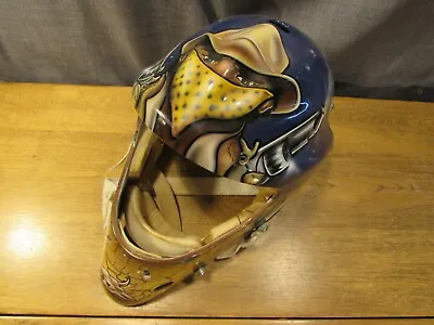 Rare Early Todd Miska Custom Painted Hockey Goalie Mask Vintage Promasque NHL • $275