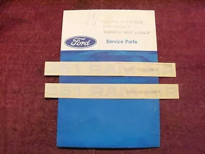 1971-1972-1973 Ford Mustang 351 Ram Air Hood Decals NOS D1ZZ-16B621-C Argent • $100