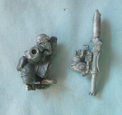 Warhammer 40k Astra Militarum Steel Legion Missile Launcher AND Loader Metal • $17.99