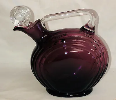 Cambridge NAUTILUS AMETHYST 6 3/4  - 28 OZ DECANTER W/STOPPER  #3450 • $120