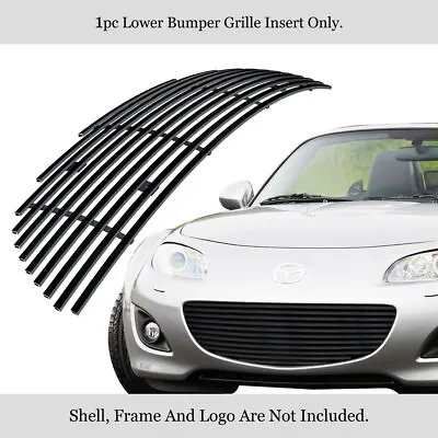 Fits 2009-2012 Mazda MX-5 Miata Lower Stainless Steel Black Billet Grille Insert • $58.99