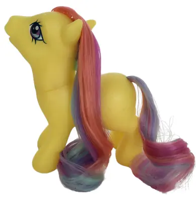 My Little Pony Flower Wishes Toy Garden Watering Can Rainbow Hair 2005 Yellow • $35.99