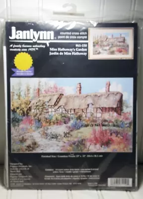 NEW Janlynn Miss Hathaway's Garden 23 X15  Marty Bell Cross Stitch Kit • $25