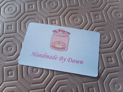 Hand Made By - Wax Melts Personalised Craft Labels Stickers 21 Per Sheet • £2.98