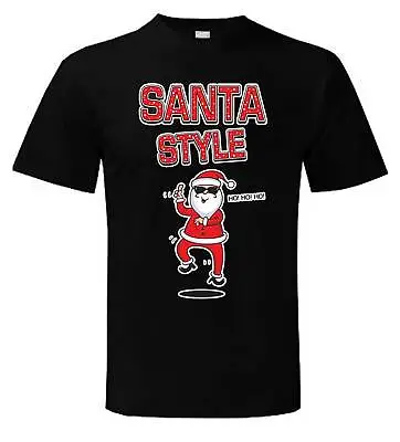 SANTA STYLE T-SHIRT - Father Christmas Claus Gangnam Psy Gift Present Funny • $16.48