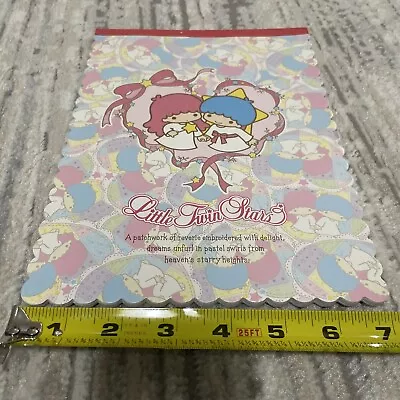 Vintage Sanrio Little Twin Stars Notepad Memo Stationery 1976 2002 Paper • $19.99