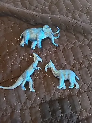 Vintage 1960s Marxs Mpc Metallic Blue Wolly Mammoth & Prehistoric Animals • $7.99