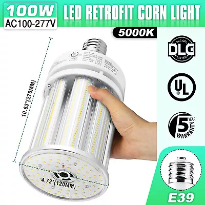 100W LED Corn Light Bulb Retrofit HighBay Parking Lot Warehouse Lamp E39 Mogul • $51.77