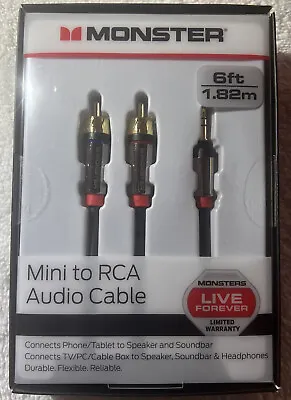  Mini To RCA Audio Cable 3.5mm Phone Tablet Speaker TV PC HQ 1.82M  • $12.99