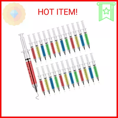 SunAngel Multi-Color Syringe Pen Writes In Black InkNurse Pens Imaginary Docto • $12.81