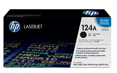 Genuine HP Q6000A Black Laserjet Toner Cartridge 1600 2600 A- VAT Incl • £62.72