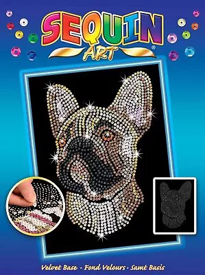 Sequin Art Blue Pets - Frenchie Bulldog Sparkling Creative Arts & Crafts Pict... • $61