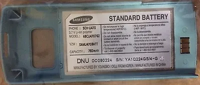$46.34 • Buy Lot Of 100 Oem Samsung Abcu4707gz Batteries For Samsung U470 Teal