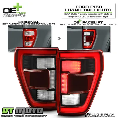 For 2021-2023 Ford F150 Incandescent Upgrade Raptor Style LED Tail Lights Lamps • $448.99