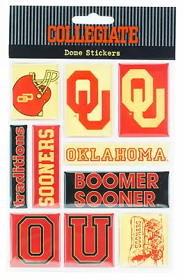 K&Company Collegiate Epoxy Dome Stickers University Of Oklahoma Sooners OU • $9.49