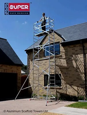 £100 • Buy #HIRE ONLY# DIY 7.2M (5 In ONE) - Aluminium Scaffold Tower