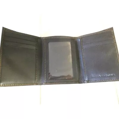 New BROWN Bosca Mens Wallet BROWN Trifold Leather NEW Credit  Menwomenstyles • $50