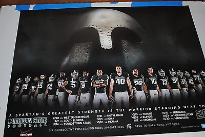 2013 Michigan State Spartans Football Poster MSU Dantonio 2014 ROSE BOWL Champs • $44.99