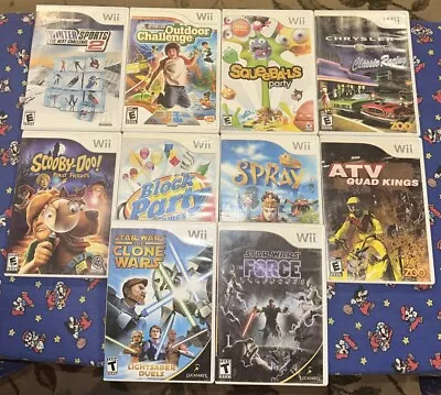 Lot Of 10 NES Nintendo Wii Video Games Complete CIB Manuals All Tested Star Wars • $59.99