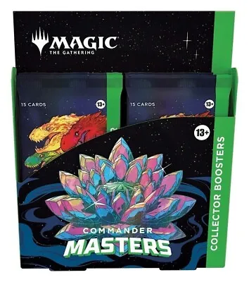MTG Commander Masters Collector Booster Box Sealed New English 4 Packs • $179.88