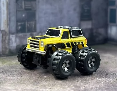 Micro Machine Monster Truck Chevy Blazer Yellow Black Galoob 1987 • $0.99