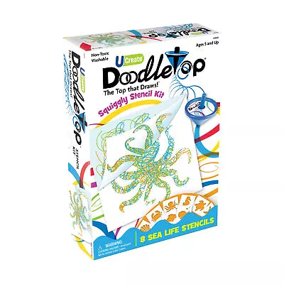 New - U-Create Doodletop Stencil Kit - Sea Life - Ages 5+ | 1 Player • $15.49