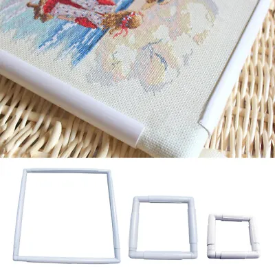 Cross Stitch Frame Stand Lap Embroidery Hoop DIY Needlepoint Craft Sewing Tool • $24.59