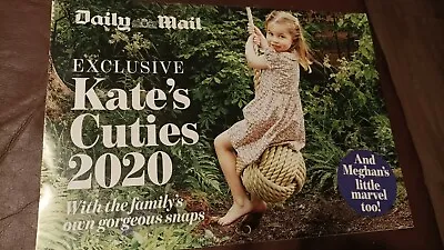 Daily Mail Kate's Cuties 2020 Wall Calendar- And Meghan's Little Marvel Too! • £5