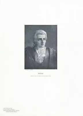 1897 Portrait Of Wolfgang Amadeus Mozart • $28.95