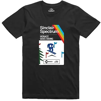£11.99 • Buy Horace Goes Skiing Mens T Shirt Box Art 8 Bit Officially Licensed Spectrum 48k 