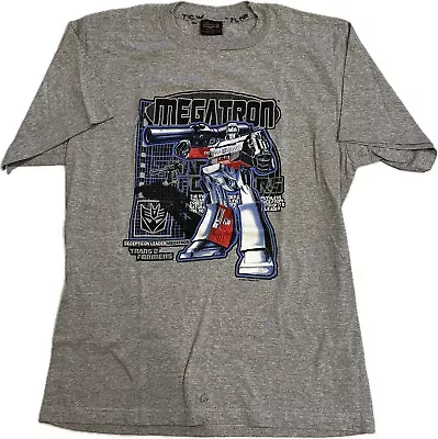 Transformers Megatron Decepticon T-Shirt Men’s Size Large Gray 2000 Y2K VTG • $26.99