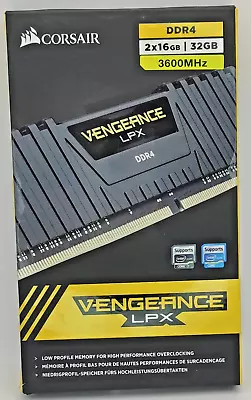 32GB 2x16GB Corsair CMK32GX4M2D3600C18 Vengeance LPX PC4-28800 DDR4-3600 Ram • £79.96