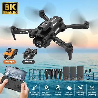 $110.99 • Buy Quad Air Drone 8K Wide Angle Dual Camera WIFI FPV RC Foldable Quadcopter Drone
