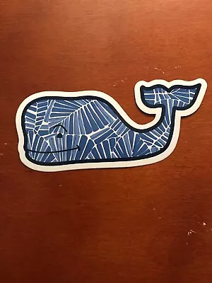 New Blue Palm Tree Leaf Vineyard Vines Whale Sticker Laptop Yeti Car Decal • $3