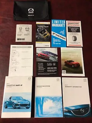 2017 17 Mazda Mx-5 Miata Complete Owners Manual Books Nav & Ref Guide Case All • $119.75