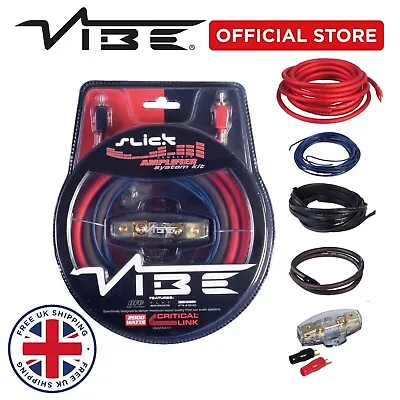 VIBE SLICK 4G Amplifier Wiring Kit 2000W Car Audio BASS SUB OFFICIAL VIBE STORE • £36.99