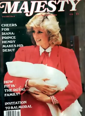 Vtg 1984 Majesty Magazine Royal Review Vol 5 #6 Princess Diana Prince Harry Born • $8