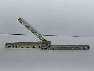 Vintage Woodmark Industries Metal 6’ 72  Folding Carpenter Ruler USA • $12.95