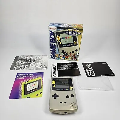 Gameboy Color Pokemon Gold And Silver Special Edition Complete In Box CIB Manual • $924.99