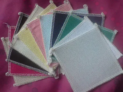 3 X 14ct Aida 50x50cm Can Be Cut For Cards/Book Marks/ Small Cross Stitch • £10