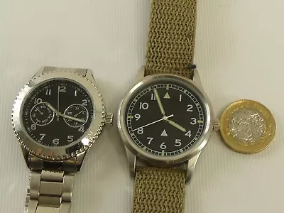 (RefW30) Pair Of 1960s RAF And French Pilot Watches Working • £29.99