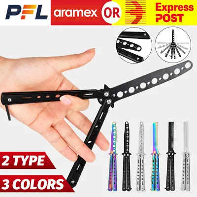 CSGO All Color Butterfly Comb Knife Metal Practice Trainer Training Tool Pocket • $9.45