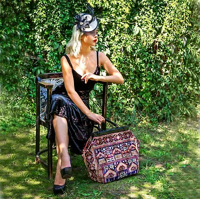 Large Victorian-style Mary Poppins Carpet Bag New From London Uk. Free Delivery • $253.72