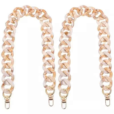  2 Pc Shoulder Chain Miss Handle Bag Straps For Crossbody Bags Women • £15.39