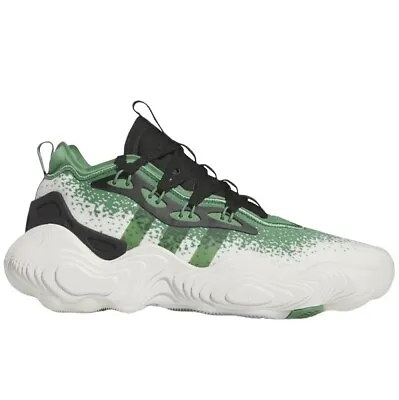 Adidas Trae Young 3 Low Grey Preloved Green IE2703 Mens Basketball Shoes Sneaker • $199.49